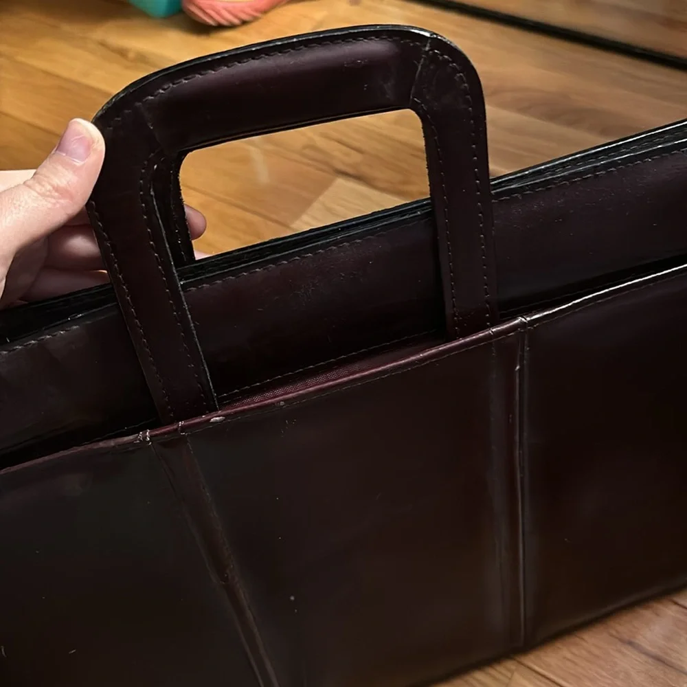 Vintage heritage leather briefcase